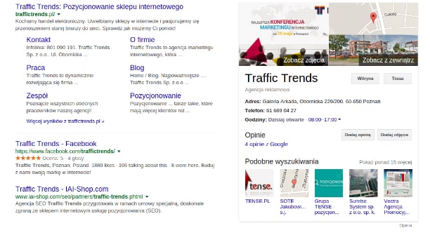 google moja firma - pozycjonowanie lokalnie przy wykorzystaniu GMB
