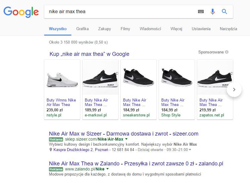 reklama google dla sklepu internetowego