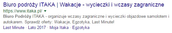 Linki witryny zapytania niebrandowe