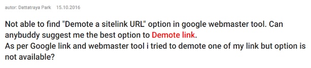 Sitelinks, Google Blog