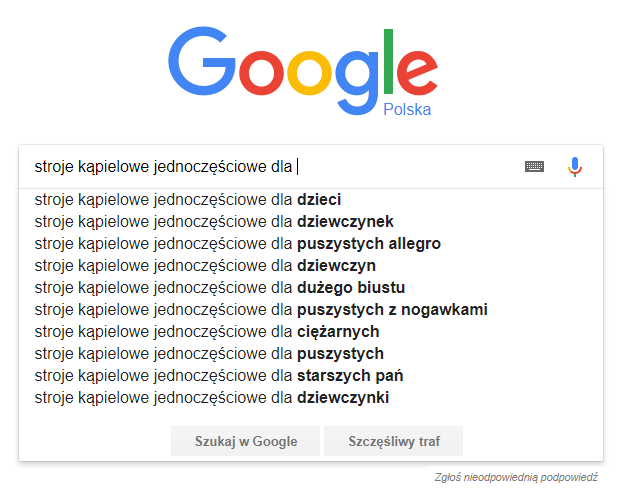 stroje kąpielowe jednoczęściowe