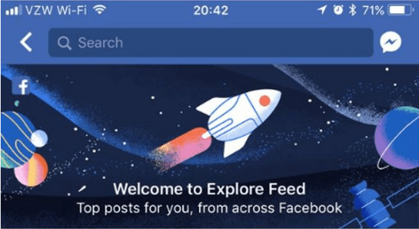 Explore Feed Facebook
