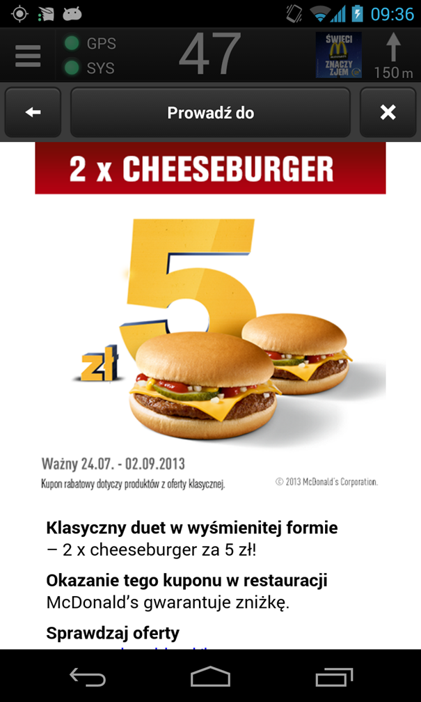 reklama w aplikacji