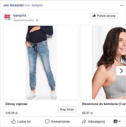 personalizacja na facebooku