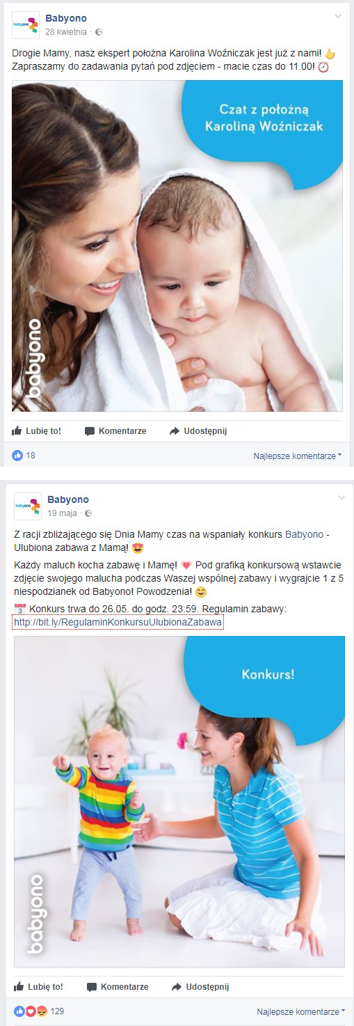 dodatkowe akcje na facebooku