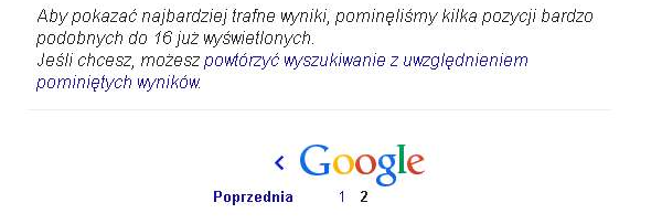 ukryte wyniki wyszukiwania